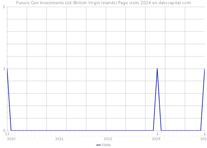 Future Gen Investments Ltd (British Virgin Islands) Page visits 2024 