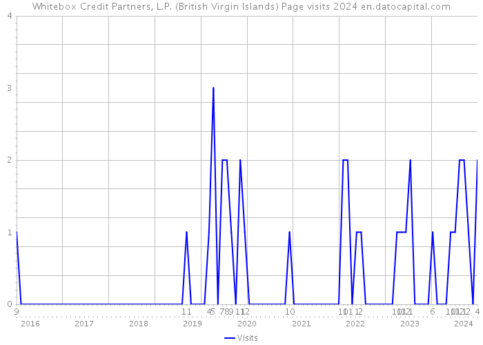 Whitebox Credit Partners, L.P. (British Virgin Islands) Page visits 2024 