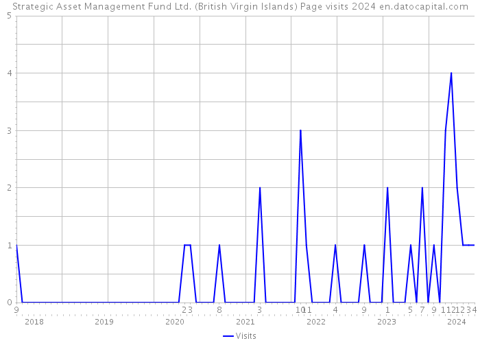 Strategic Asset Management Fund Ltd. (British Virgin Islands) Page visits 2024 
