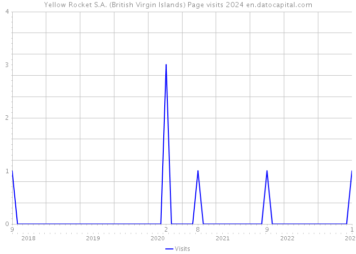 Yellow Rocket S.A. (British Virgin Islands) Page visits 2024 