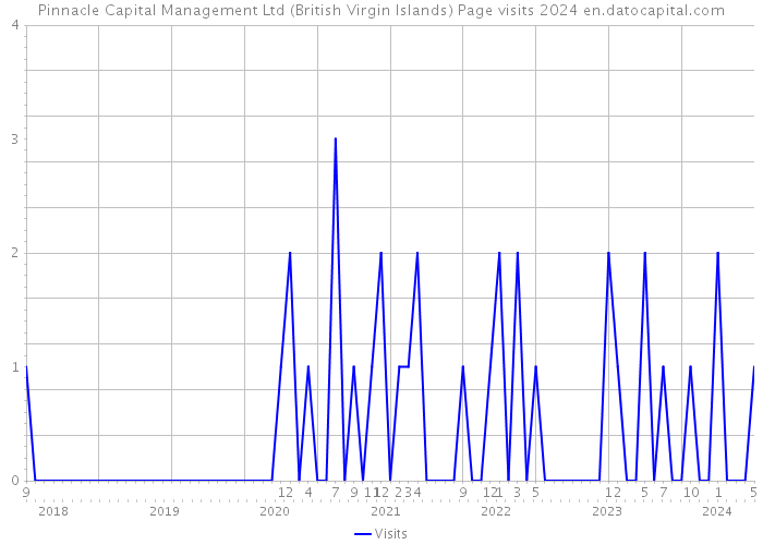 Pinnacle Capital Management Ltd (British Virgin Islands) Page visits 2024 