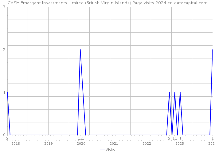 CASH Emergent Investments Limited (British Virgin Islands) Page visits 2024 