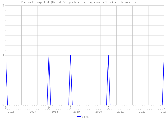 Martin Group Ltd. (British Virgin Islands) Page visits 2024 