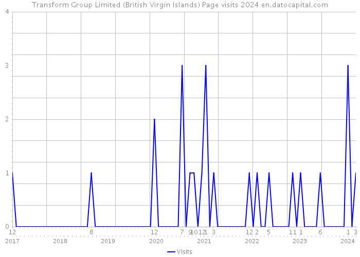 Transform Group Limited (British Virgin Islands) Page visits 2024 
