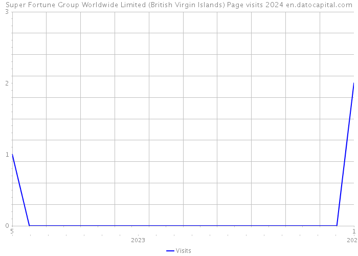 Super Fortune Group Worldwide Limited (British Virgin Islands) Page visits 2024 