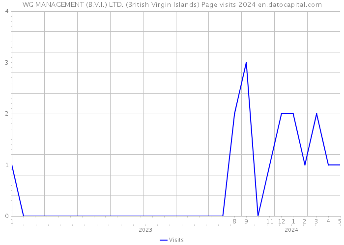 WG MANAGEMENT (B.V.I.) LTD. (British Virgin Islands) Page visits 2024 