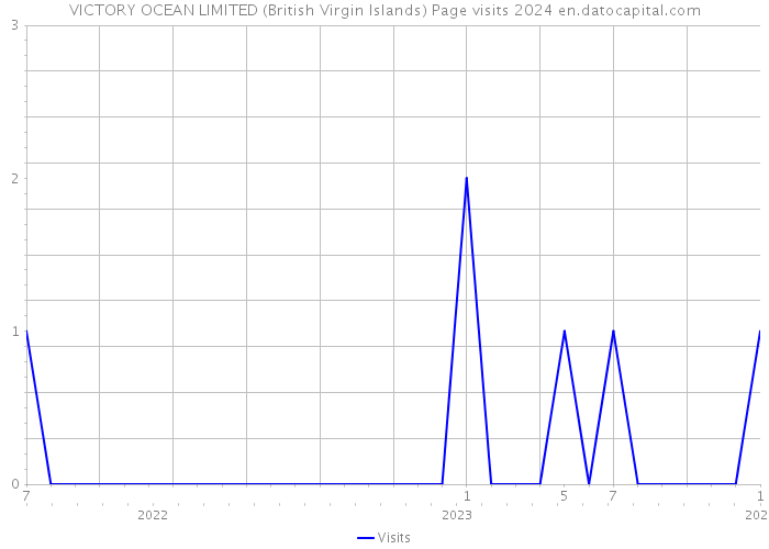 VICTORY OCEAN LIMITED (British Virgin Islands) Page visits 2024 