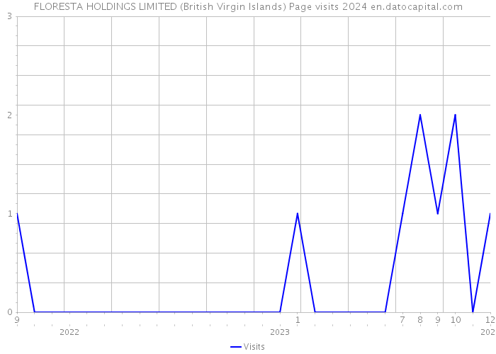 FLORESTA HOLDINGS LIMITED (British Virgin Islands) Page visits 2024 