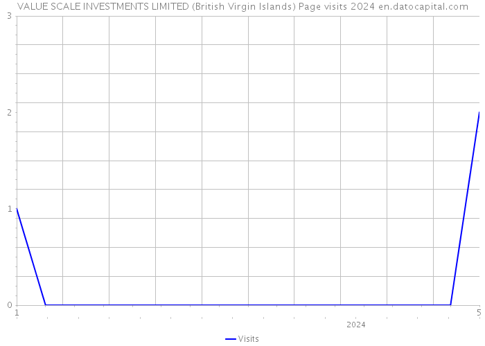 VALUE SCALE INVESTMENTS LIMITED (British Virgin Islands) Page visits 2024 