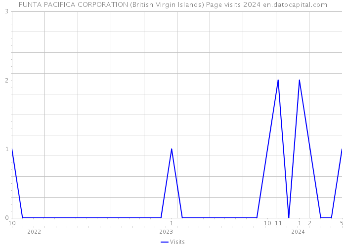 PUNTA PACIFICA CORPORATION (British Virgin Islands) Page visits 2024 