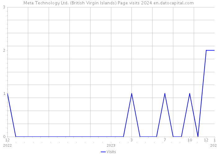 Meta Technology Ltd. (British Virgin Islands) Page visits 2024 
