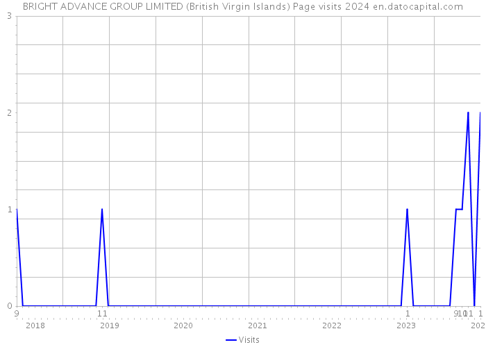 BRIGHT ADVANCE GROUP LIMITED (British Virgin Islands) Page visits 2024 