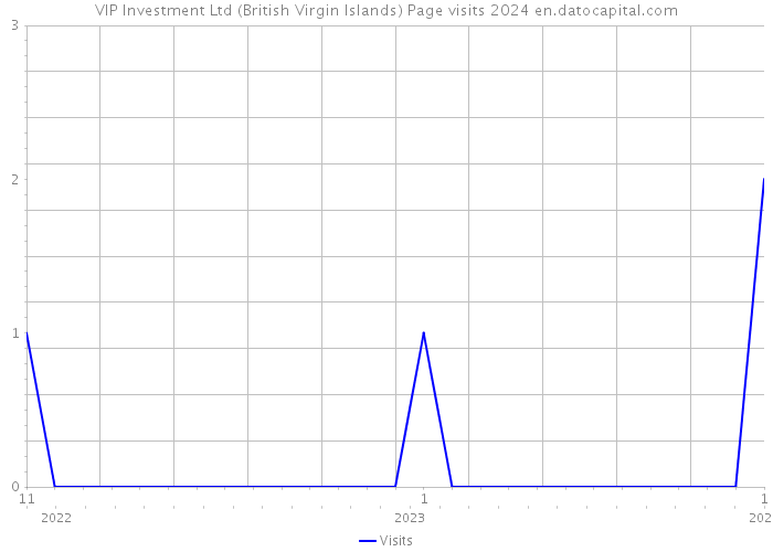 VIP Investment Ltd (British Virgin Islands) Page visits 2024 