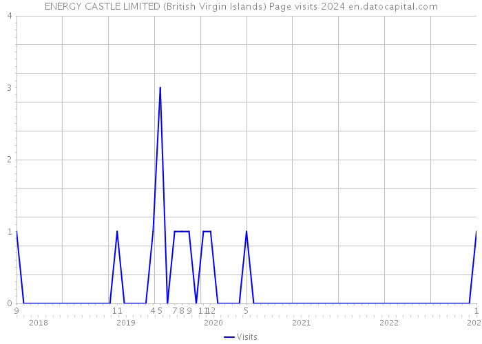 ENERGY CASTLE LIMITED (British Virgin Islands) Page visits 2024 