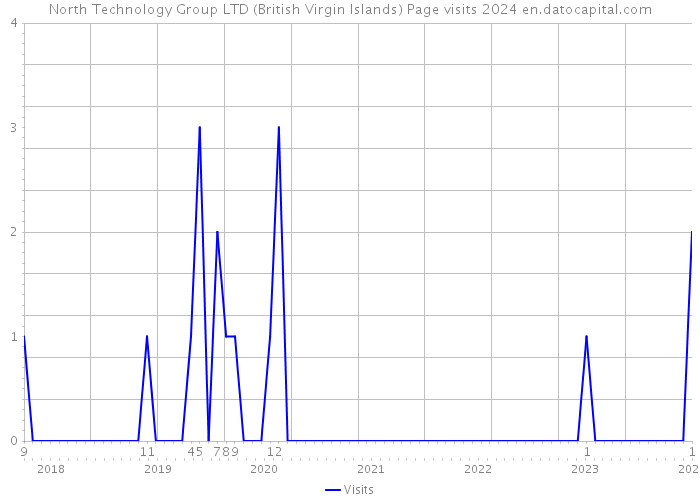 North Technology Group LTD (British Virgin Islands) Page visits 2024 