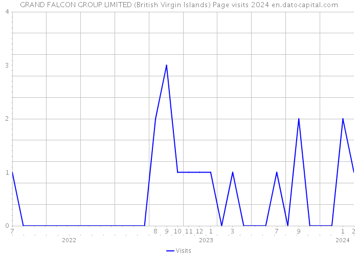 GRAND FALCON GROUP LIMITED (British Virgin Islands) Page visits 2024 