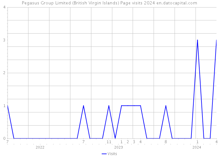 Pegasus Group Limited (British Virgin Islands) Page visits 2024 