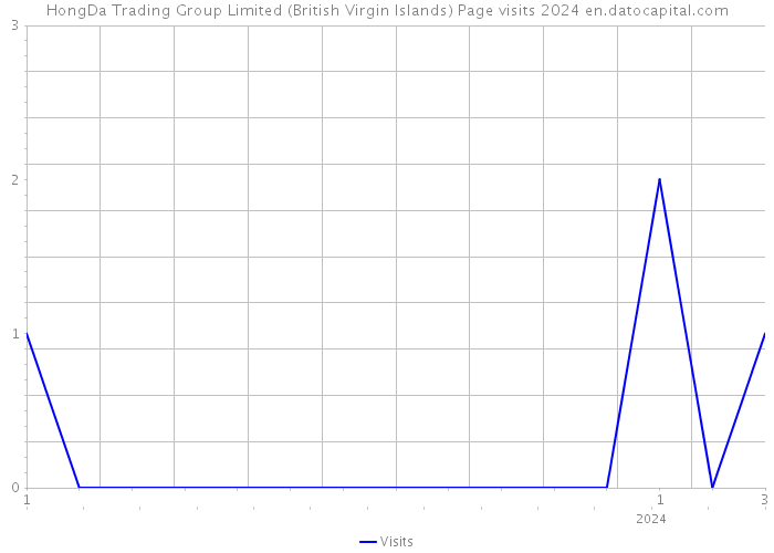 HongDa Trading Group Limited (British Virgin Islands) Page visits 2024 