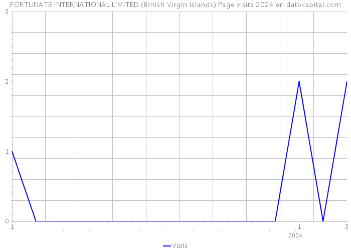 FORTUNATE INTERNATIONAL LIMITED (British Virgin Islands) Page visits 2024 