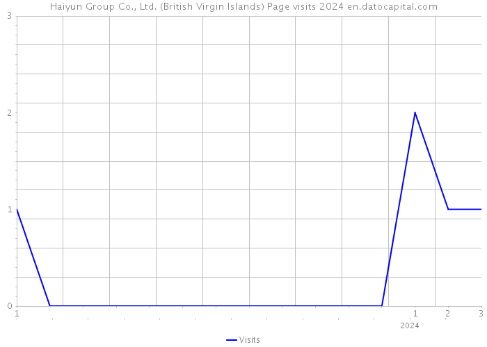 Haiyun Group Co., Ltd. (British Virgin Islands) Page visits 2024 