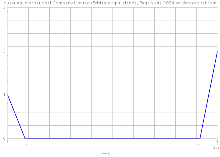 Huayuan International Company Limited (British Virgin Islands) Page visits 2024 