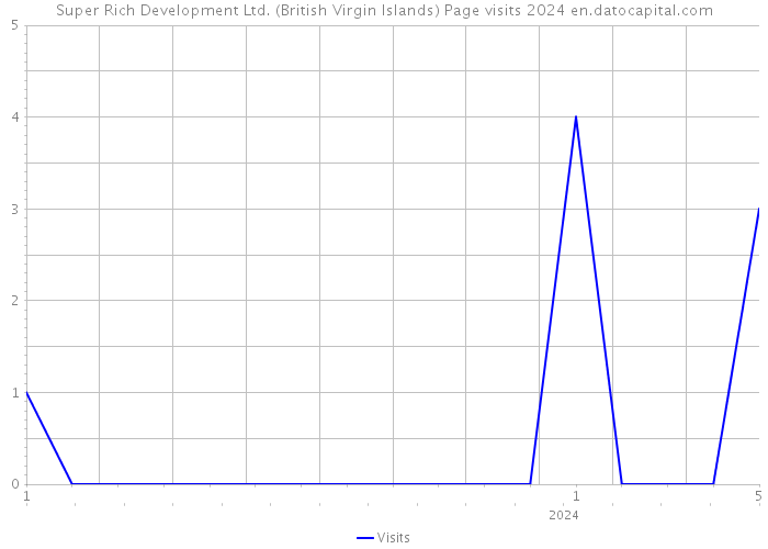 Super Rich Development Ltd. (British Virgin Islands) Page visits 2024 
