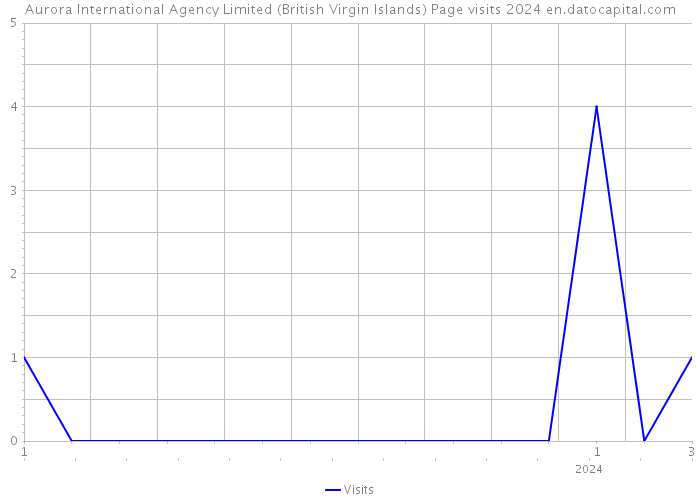 Aurora International Agency Limited (British Virgin Islands) Page visits 2024 