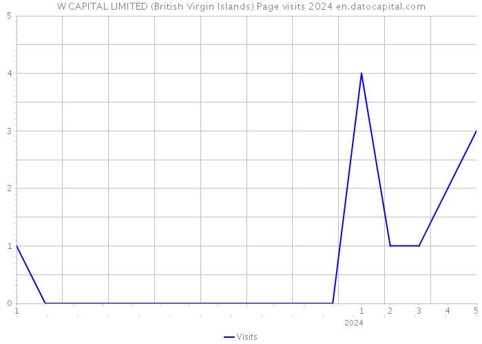 W CAPITAL LIMITED (British Virgin Islands) Page visits 2024 