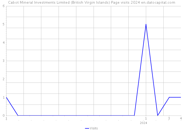 Cabot Mineral Investments Limited (British Virgin Islands) Page visits 2024 