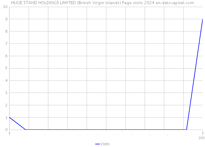 HUGE STAND HOLDINGS LIMITED (British Virgin Islands) Page visits 2024 