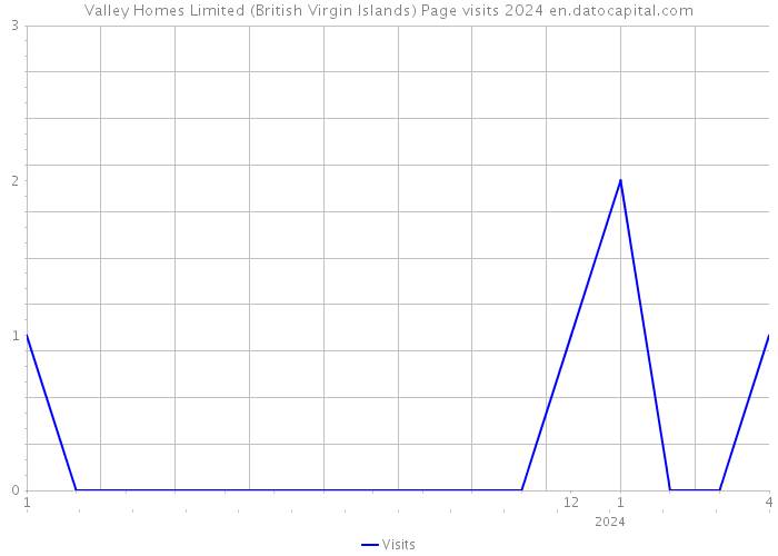 Valley Homes Limited (British Virgin Islands) Page visits 2024 