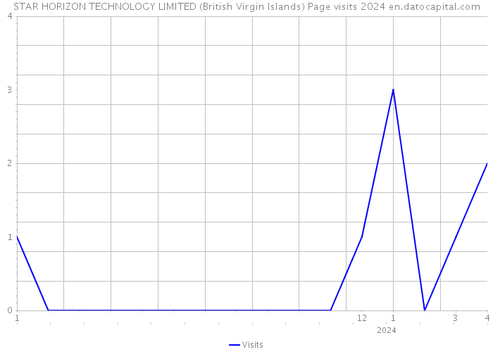 STAR HORIZON TECHNOLOGY LIMITED (British Virgin Islands) Page visits 2024 