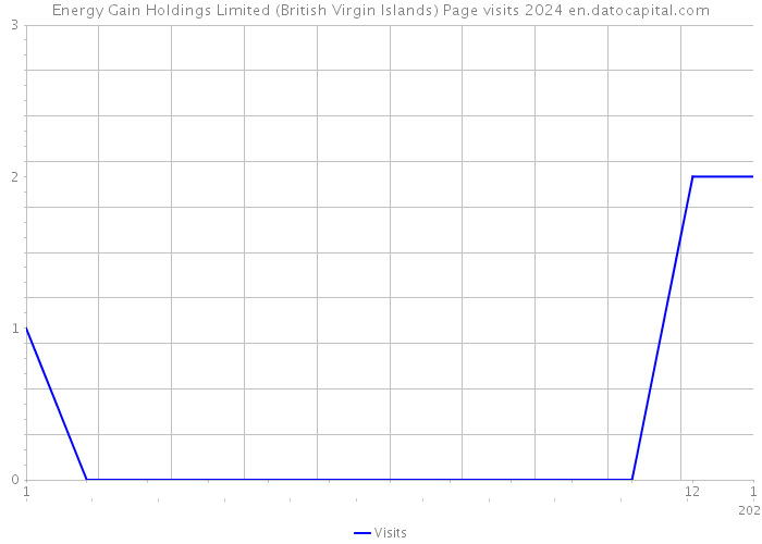 Energy Gain Holdings Limited (British Virgin Islands) Page visits 2024 