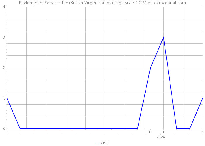 Buckingham Services Inc (British Virgin Islands) Page visits 2024 