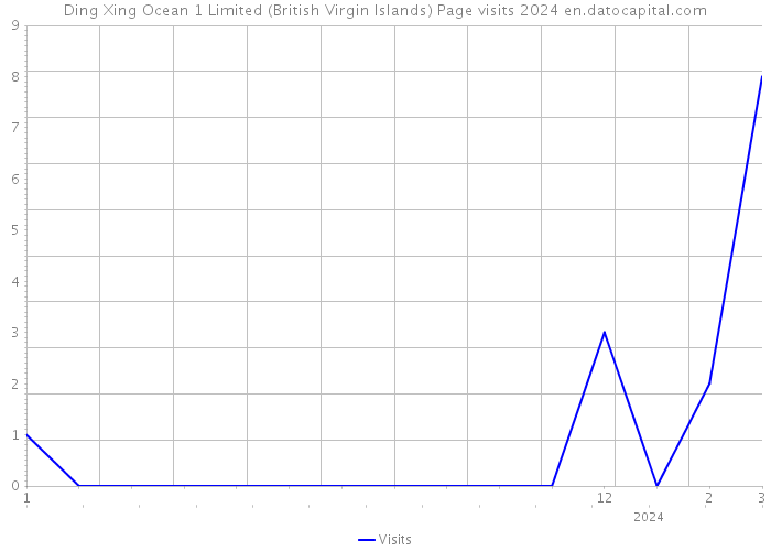 Ding Xing Ocean 1 Limited (British Virgin Islands) Page visits 2024 