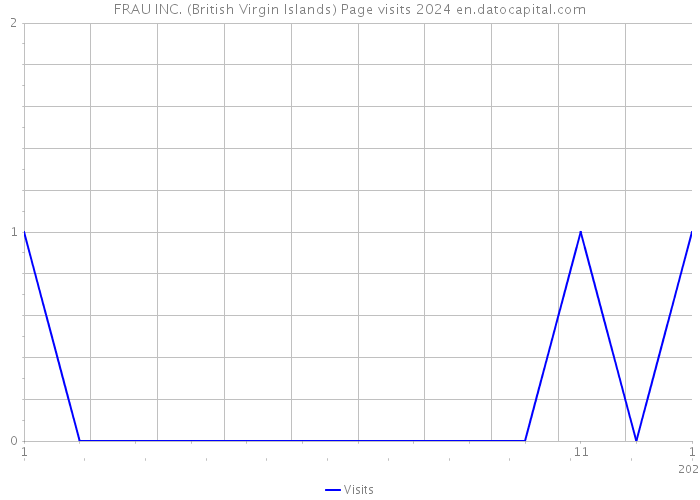 FRAU INC. (British Virgin Islands) Page visits 2024 