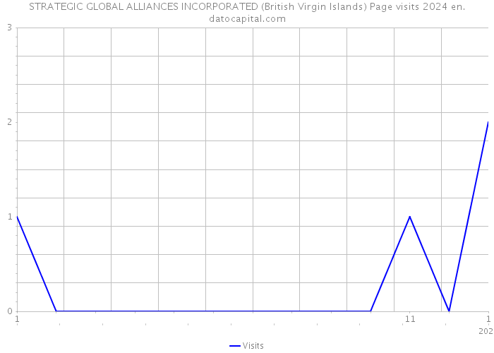 STRATEGIC GLOBAL ALLIANCES INCORPORATED (British Virgin Islands) Page visits 2024 