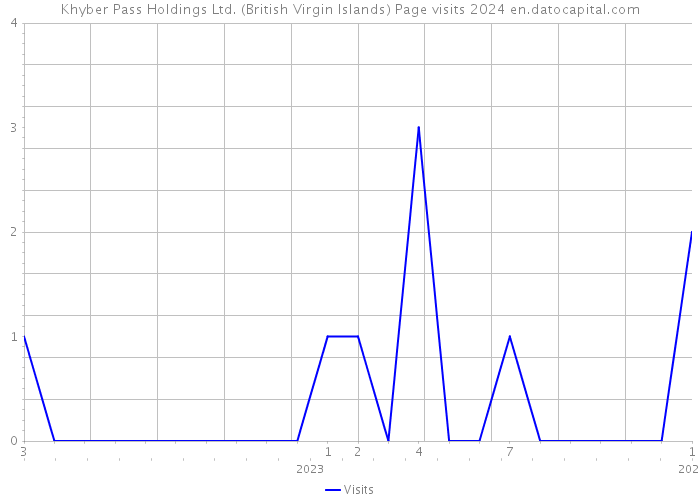 Khyber Pass Holdings Ltd. (British Virgin Islands) Page visits 2024 