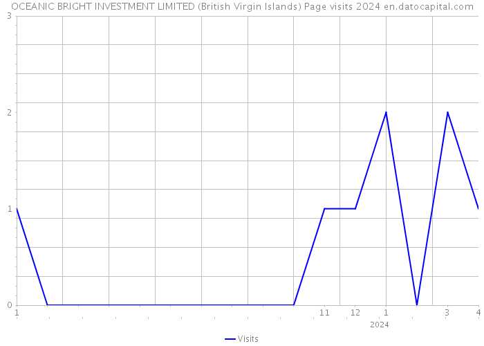 OCEANIC BRIGHT INVESTMENT LIMITED (British Virgin Islands) Page visits 2024 