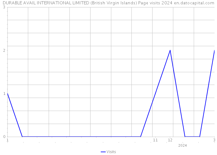 DURABLE AVAIL INTERNATIONAL LIMITED (British Virgin Islands) Page visits 2024 