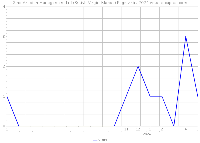 Sino Arabian Management Ltd (British Virgin Islands) Page visits 2024 