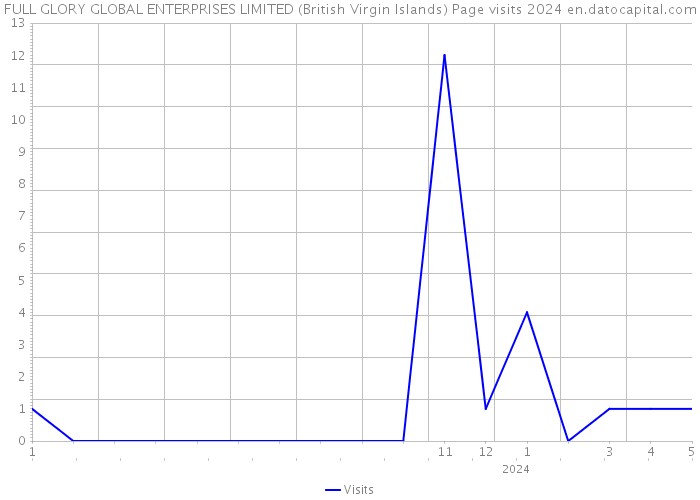 FULL GLORY GLOBAL ENTERPRISES LIMITED (British Virgin Islands) Page visits 2024 