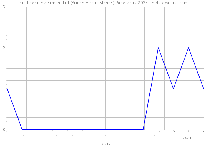 Intelligent Investment Ltd (British Virgin Islands) Page visits 2024 