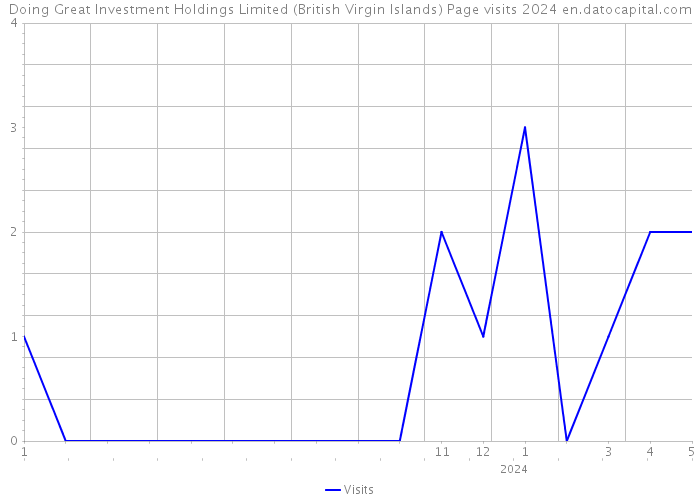 Doing Great Investment Holdings Limited (British Virgin Islands) Page visits 2024 