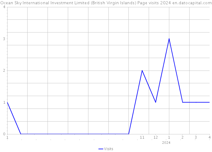 Ocean Sky International Investment Limited (British Virgin Islands) Page visits 2024 