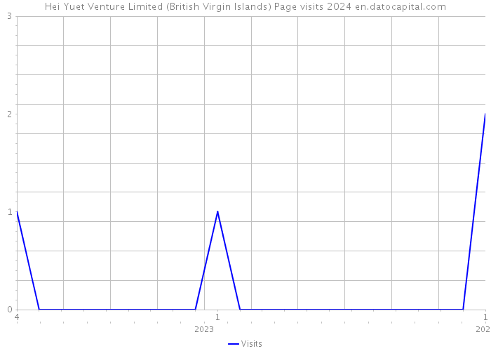 Hei Yuet Venture Limited (British Virgin Islands) Page visits 2024 