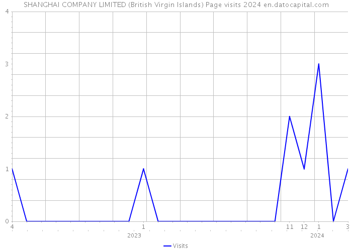 SHANGHAI COMPANY LIMITED (British Virgin Islands) Page visits 2024 
