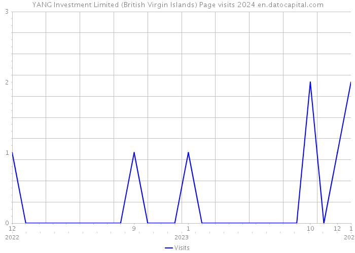 YANG Investment Limited (British Virgin Islands) Page visits 2024 