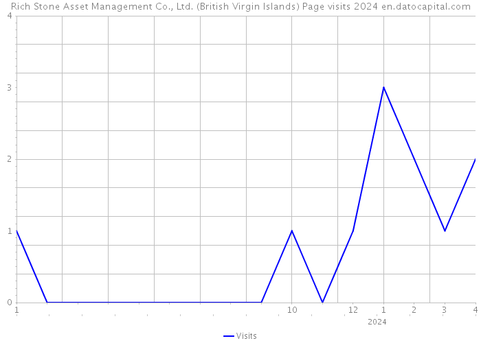 Rich Stone Asset Management Co., Ltd. (British Virgin Islands) Page visits 2024 
