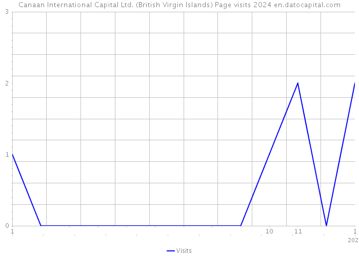 Canaan International Capital Ltd. (British Virgin Islands) Page visits 2024 